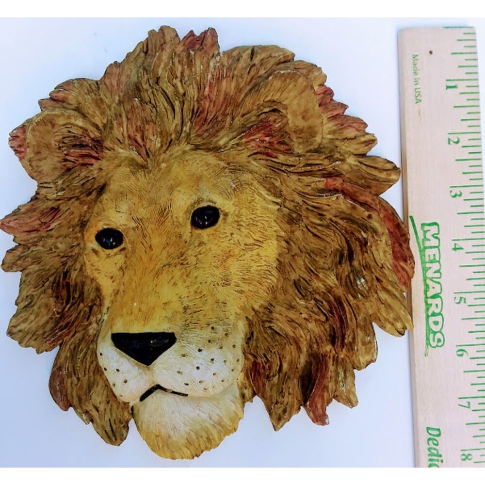Homco Wall Plaque 3D Realistic Lion's Head Jungle Cat Home Interiors 2003 Art